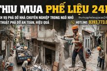 Kỹ thuật phá dỡ nhà trong ngõ nhỏ an toàn cho khu dân cư đông đúc
